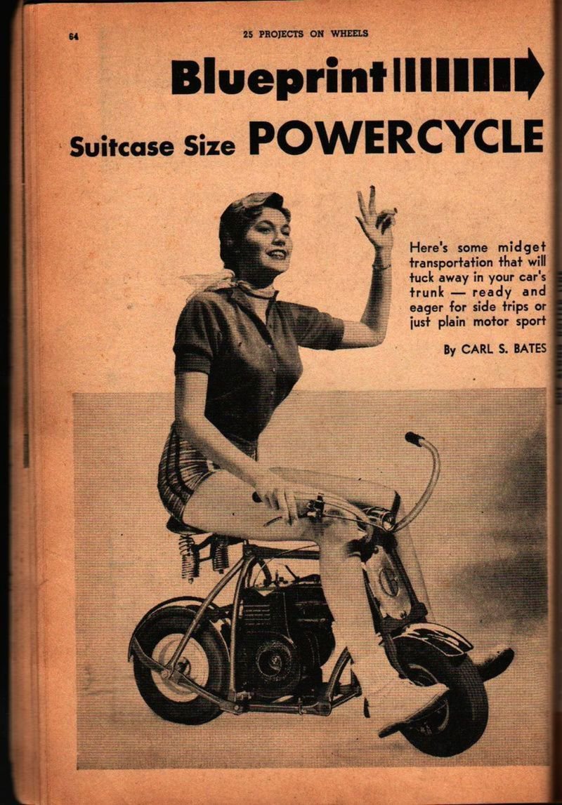 25 Projects on Wheels 1960 + Science and Mechanics Publishing + Vintage DIY Book