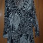 Flowy stylish blouse-Black and white