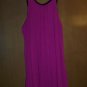 Fuscha and Black Short Strecthy Dress