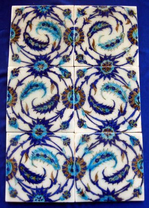 Old Authentic ceramic panel  18 century