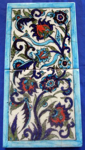 Lovely small ceramic panel 19 century Original piece