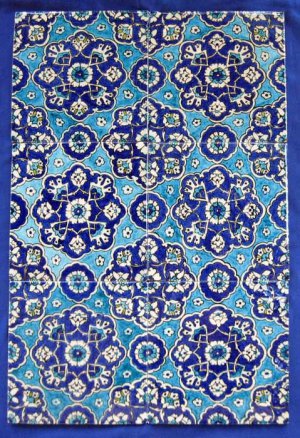Splendid Authentic 19th century ceramic wall decor tiles Panel!