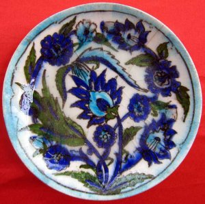 Ceramic plate old and original 19 century