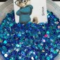 Simon Chipmunk 1/2 tsp Glitter Mix Fine Chunky Nail Art Acrylic UV Gel Nail Polish
