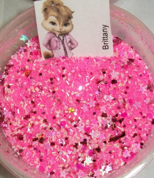 Brittany Chipmunk 1/2 tsp Glitter Mix Fine Chunky Nail Art Acrylic UV Gel Nail Polish