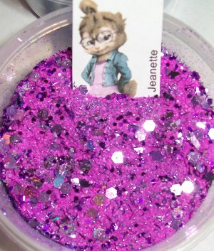 Jeanette Chipmunk 1/2 tsp Glitter Mix Fine Chunky Nail Art Acrylic UV Gel Nail Polish