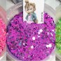 Girls Set of 3 Chipmunk 1/2 tsp Glitter Mix Fine Chunky Nail Art Acrylic UV Gel Nail Polish