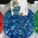 Boys Set of 3 Chipmunk 1/2 tsp Glitter Mix Fine Chunky Nail Art Acrylic UV Gel Nail Polish