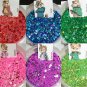 Chipmunk Set of 6 1/2 tsp Glitter Mix Fine Chunky Nail Art Acrylic UV Gel Nail Polish