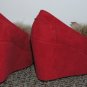 Red Suede Platforms~Size 6.5~ NEW !