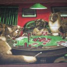 Dogs Playing Cards cloth panel