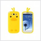 Chick Design Silicone Case for Samsung Galaxy S3/ I9300 (Yellow)