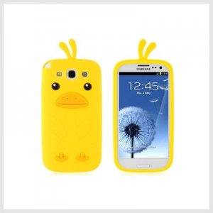 Chick Design Silicone Case for Samsung Galaxy S3/ I9300 (Yellow)