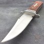 8" CELTIC CROSS FULL TANG HUNTING KNIFE w/ WOOD HANDLE Gothic Tactical Survival