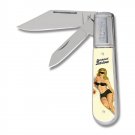 Novelty Knife Co. Cutlery Black Bikini Bombshell Barlow Pocket Knife