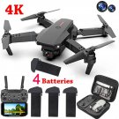2022 New RC Drone With 4K HD Dual Camera WiFi FPV Foldable Quadcopter +4 Battery