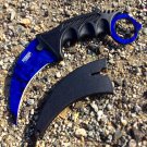 Defender-Xtreme Blue Color Blade Hunting Knife 3CR13 Stainless Steel New