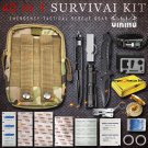 40 in 1 Survival Kit Emergency Outdoor Camping Military Tactical Gear Backpack