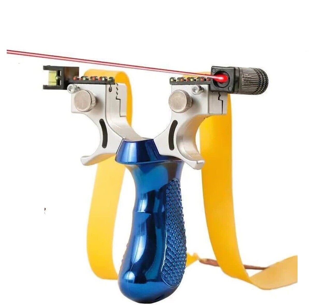 Hunting Professional Catapult Laser Slingshot With Rubber Aim Point Target HOT