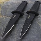 2 x 6.5" SURVIVOR TACTICAL HUNTING BOOT KNIFE Survival Fixed Blade Stiletto