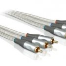 PHILIPS COMPONENT VIDEO CABL/6 FT CABLE/HD VIDEO/SUPERIOR PICTURE/GOLD CONNECTS