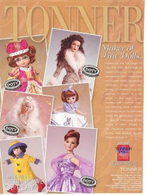 Tonner Engelbreit Ann Estelle,Betsy McCall etc Dolls Ad