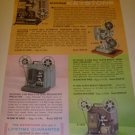 60s Vintage Keystone Movie Projectors and Cameras Catalog Ad Page/Advertisement