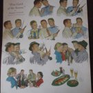 50s Beer Belongs Fishing Theme Douglas Crockwell Art Ad