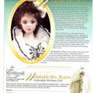 Titanic Heroine Unsinkable Molly Brown Jan McLean Porcelain Doll Advertisement