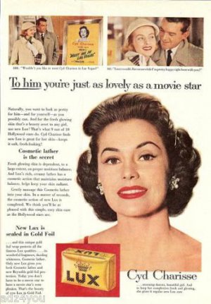 50s CoStar Cyd Charisse Meet Me in Las Vegas NV Lux Ad