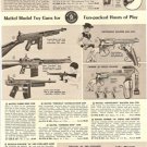 Mattel,Nichols Toy Cowboy Cap Guns Ad~Winchester,Fanner 50,Fire-Bolt,Swivelshot