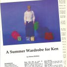 Pattern/Instructions to Crochet Summer Wardrobe for Mattel Ken Etc Doll