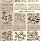 50s Toy Tea Sets Catalog Ad~Russel Wright,Roy Rogers,Crown Princess,Pony Tail+