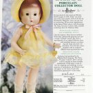 2001 Effanbee Patsy Porcelain Collector Doll Ad Page