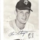 Lee Stange 4 x 5 Autograph Photo~Minnesota/MN Pitcher~Twins Baseball Team Issue