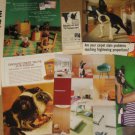 Lot of 7 Different Ads/Advertisements featuring Cute BOSTON TERRIER Dog in Ad