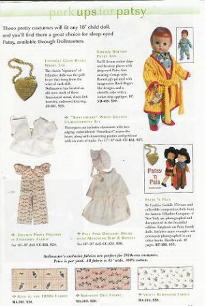 2005 Cosmic Dreams Patsy Ann Doll & Costumes Ad