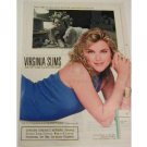 1990 Virginia Slims Cigarette Ad~Pretty Lady Smoking