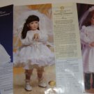 Lot of 3 90s Ads picturing Porcelain 1st/First Communion Collector Doll&Dresses