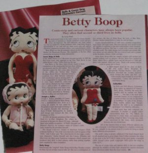 1996 Betty Boop Comic-Strip Dolls Article/Pics/Info