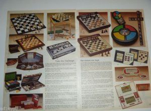 1985 Vintage Ad Pgs for Classic & Electronic Chess Sets/Games~1980s