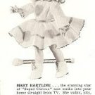 1950s Vintage Ideal Mary Hartline Doll Catalog Ad/Advertisement
