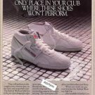 1986 Reebok Workout Shoes with Outstanding Support Ad