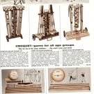 1958 Croquet Scene,Croquet,Lawn Volley Ball Set, Tetherball Set Catalog Ad Page