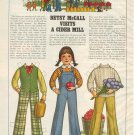 1979 Betsy McCall Visits a Cider Mill  Paper Doll & Outfits Page
