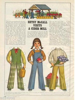 1979 Betsy McCall Visits a Cider Mill  Paper Doll & Outfits Page