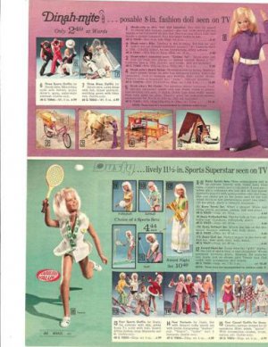 1970s Mego Dinah-Mite Doll Ad/Kenner Dusty Doll Ad