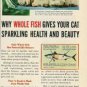 1954 Puss'N Boots Ad/Chandoha Siamese Cats Photo Art Ad
