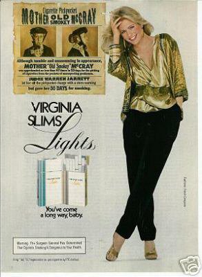 1982 Virginia Slims Cigarette Ad~frank Composto Fashion