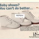 1983 Kinney Shoe Store Baby/Infant First Steps Shoes Ad